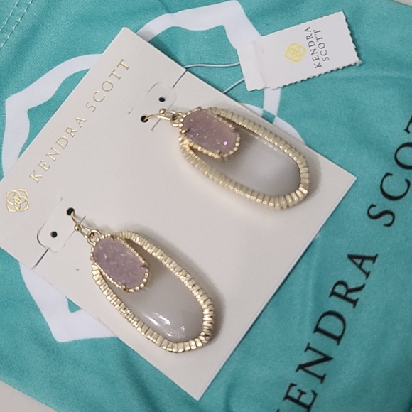 Kendra Scott Iridescent Slate Dayton Earrings - Picture 3 of 11